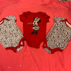 Very Cute Little Girl Bodysuit’s, Sz.3-6 M. Lot of 3, $6